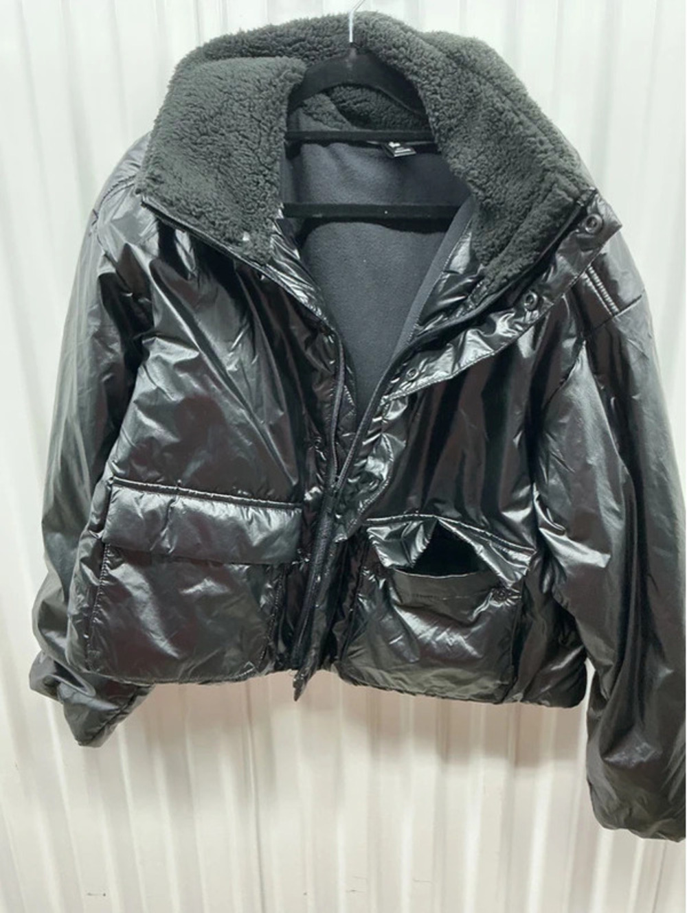 XXL Black Puffer Jacet R23 - Picture 1 of 5